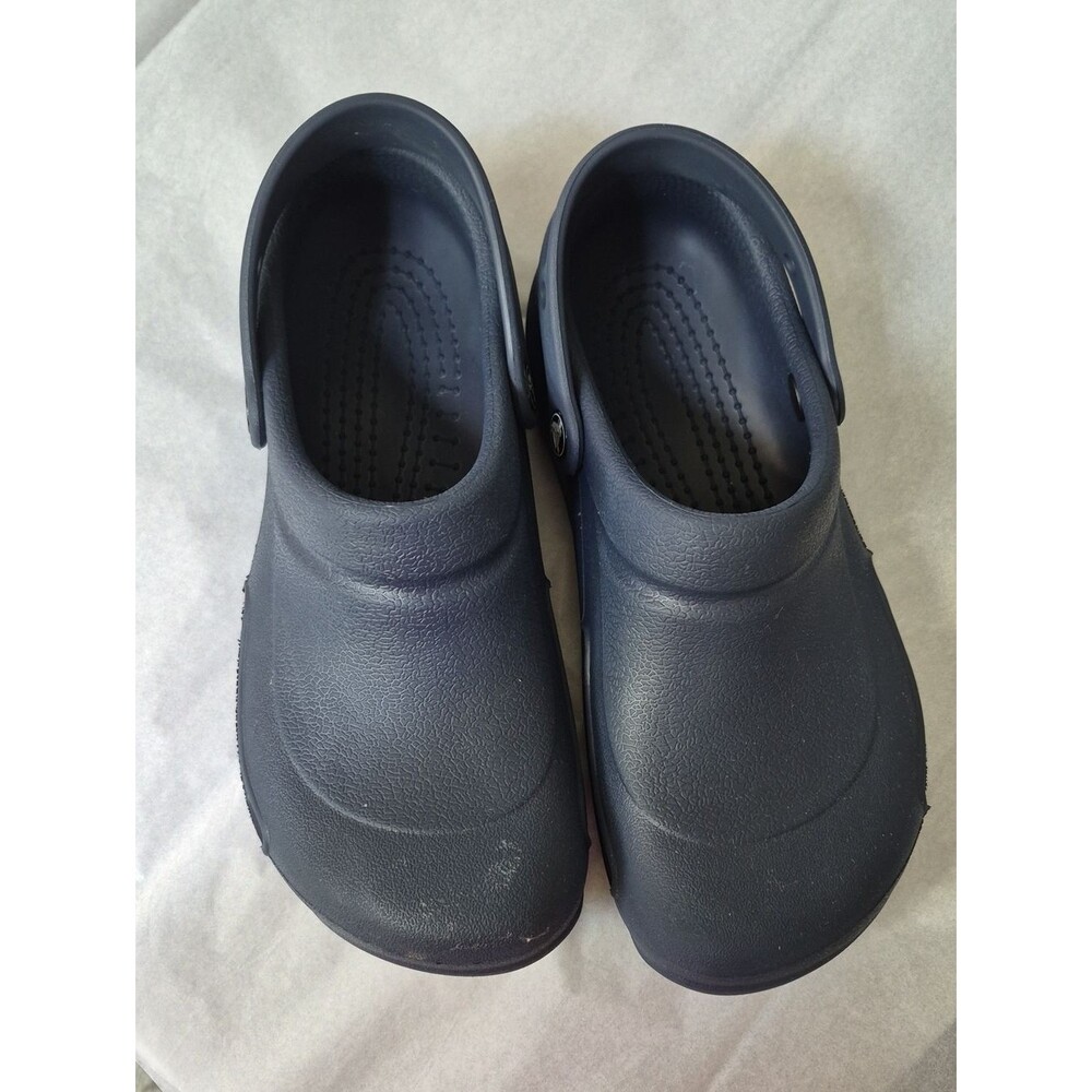 CROCS Navy Blue Classic Clog Unisex Mens 8 Womens 10 Comfy Slip On Casual Shoe